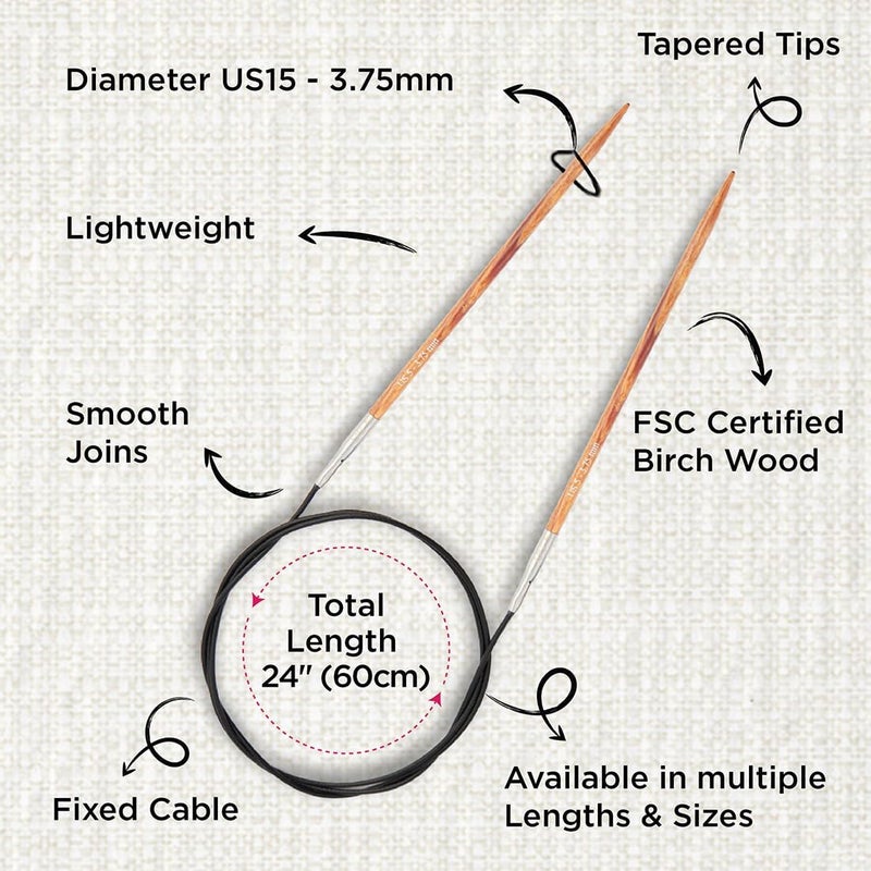 Knit Pro Dreamz Fixed Circular Needles 24" (60cm) | US Size 5 (3.75mm) - Image 3